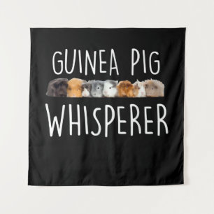 Niedliche Guinea Schweinswisperer Tiergeschenk Wandteppich