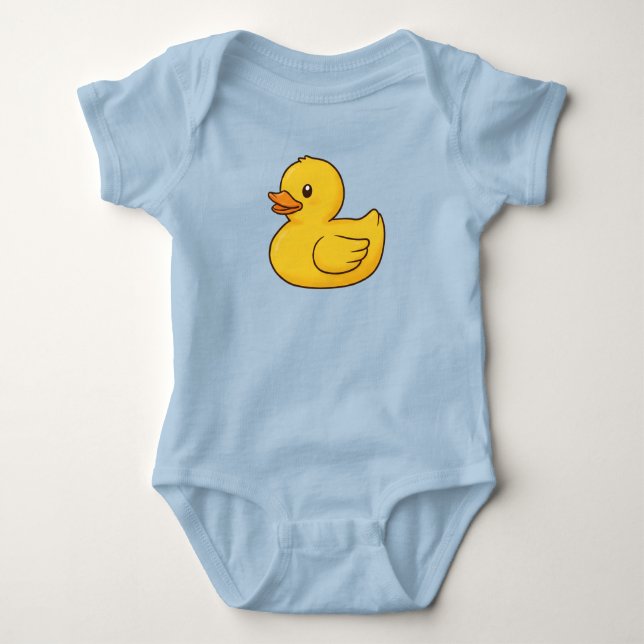 Niedliche Gummiente Baby Strampler (Vorderseite)