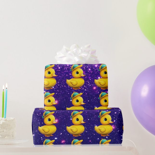Niedliche Gummiente Inspiriert Geschenkpapier (Partygeschenke)