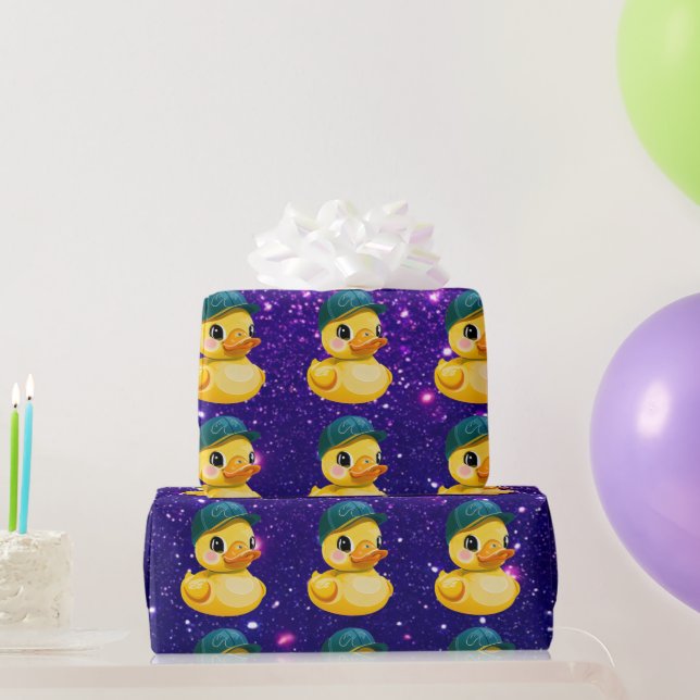 Niedliche Gummiente Inspiriert Geschenkpapier (Partygeschenke)