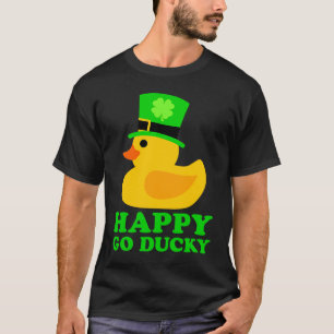 Niedliche Gummiente Lucky Vier Leaf C Leprechaun H T-Shirt