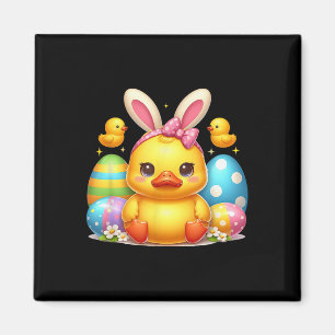 Niedliche Gummifaust Duckling Bunny Headband Funny Magnet