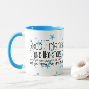 Niedliche gute Freunde sind wie Stern-Tasse Tasse