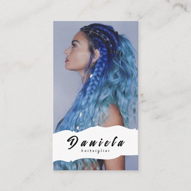 Niedliche Haarstille Schere Minimalistisch Blush P Visitenkarte (Vorderseite)