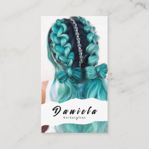 Niedliche Haarstille Schere Minimalistisch Blush P Visitenkarte