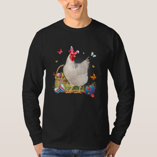 Niedliche Hähnchenküken Osterfest Jagd Eier Bauer  T-Shirt (Vorderseite)