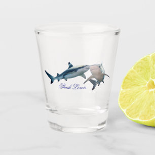 Niedliche Hai-Liebhaber Schnapsglas