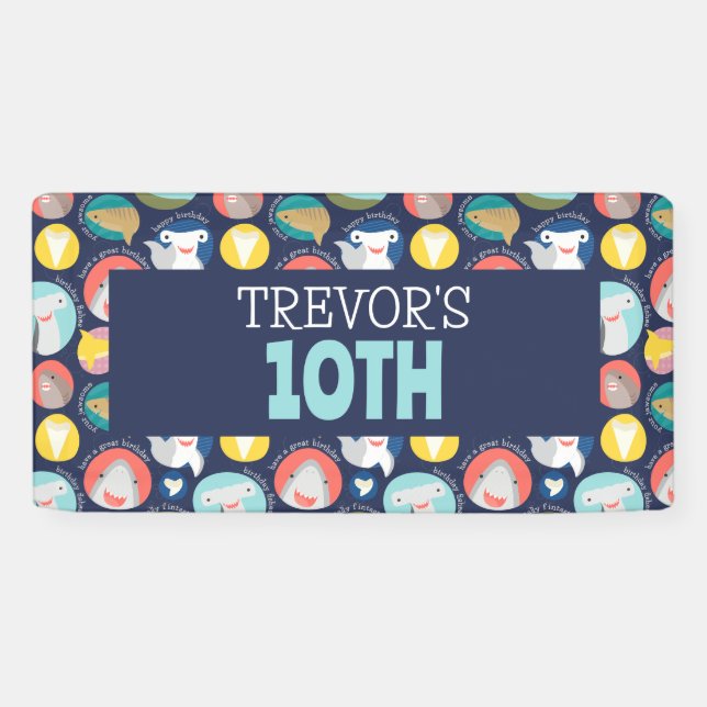 Niedliche Haiarten Banner (Horizontal)