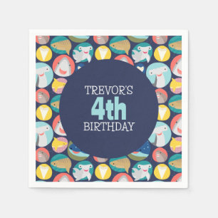 Niedliche Haiarten Serviette