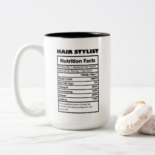 niedliche Hair Stylist-Fakten Zweifarbige Tasse