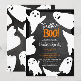 Niedliche Halloween-Babydusche Einladung