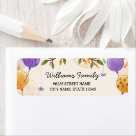 niedliche halloween balloween orange lila familie