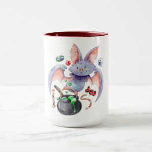 Niedliche Halloween-Bat-Tasse Tasse
