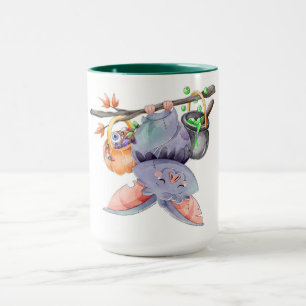 Niedliche Halloween-Bat-Tasse Tasse