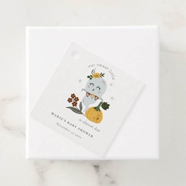 Niedliche Halloween Blue Ghost Little Boo Baby Dus Geschenkanhänger (Beispiel)