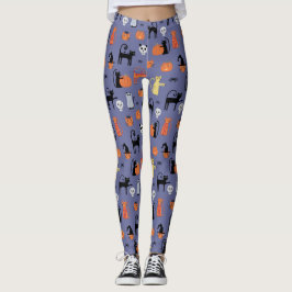 Niedliche Halloween Cat Spooky Leggings