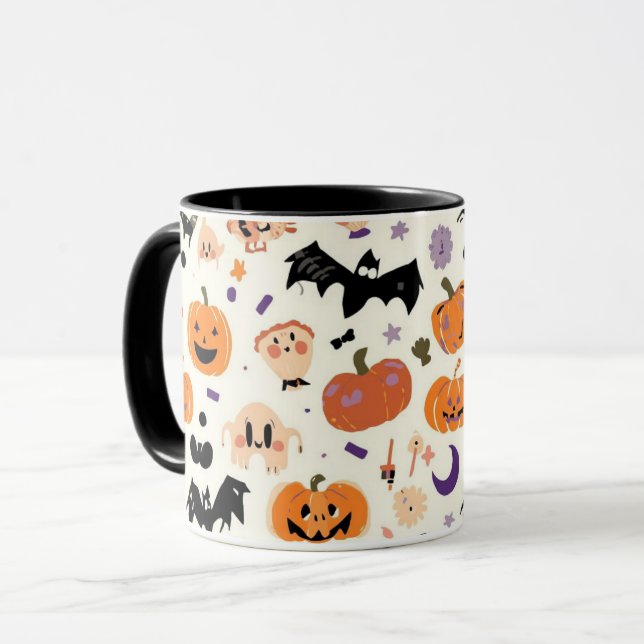 Niedliche Halloween Combo-Tasse. Tasse (Vorderseite Links)