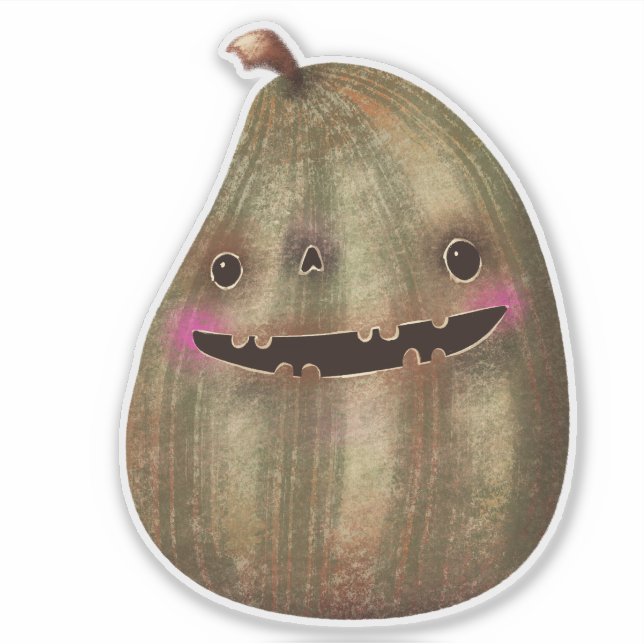 Niedliche Halloween-Dekoration Spookkin Pumpkin Aufkleber (Vorderseite)