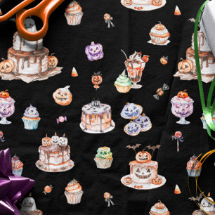 Niedliche Halloween-Dessert-Schürze Seidenpapier