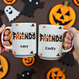 Niedliche Halloween-Freunde Grafischer Individuell Kaffeetasse