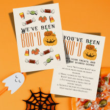 Niedliche Halloween Games Boo Neighbour Game Card