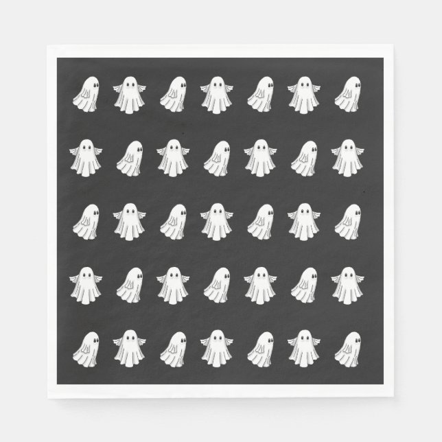 Niedliche Halloween-Geister Serviette (Vorderseite)