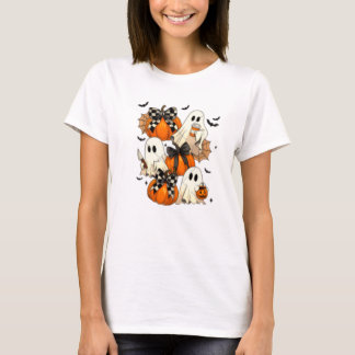 Niedliche Halloween-Geister und Pumpkins-T - Shirt