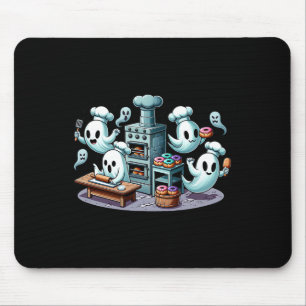 Niedliche Halloween-Geisterküche für Kinder und Ha Mousepad