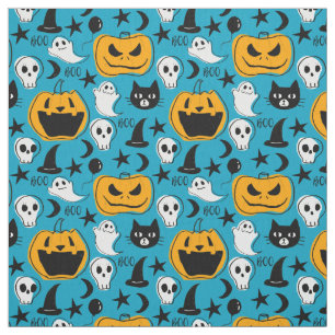 Niedliche Halloween-Geschöpf-Illustration Stoff