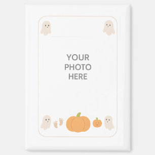 Niedliche Halloween-Ghost-Baby-Foto-Frame-Vorlage Magnet