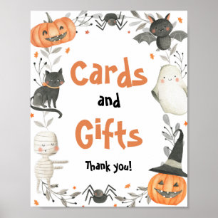 Niedliche Halloween Ghost Cards & Gifts Party-Zeic Poster
