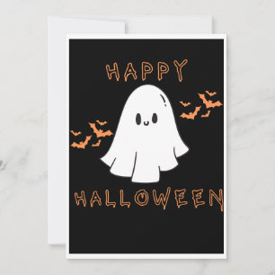 Niedliche Halloween-Ghost-Karte Einladung