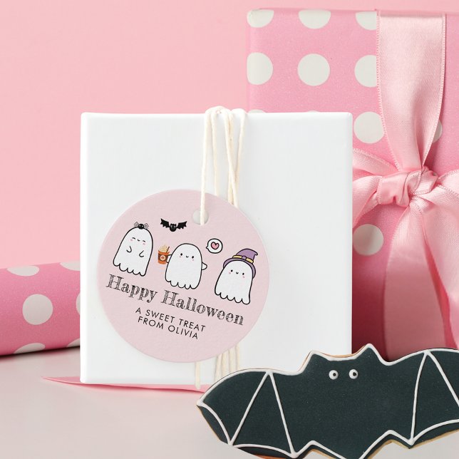 Niedliche Halloween-Ghost-Leckerei Geschenkanhänger (Von Creator hochgeladen)