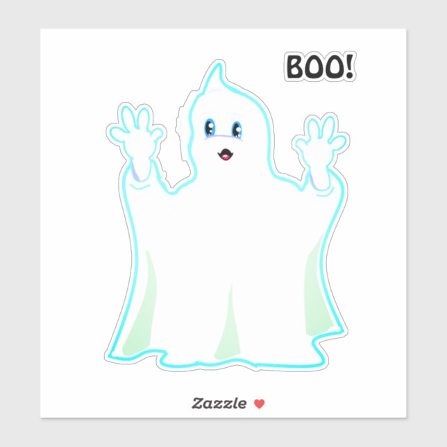 Niedliche Halloween-Ghost-Sticker Aufkleber (Blatt)