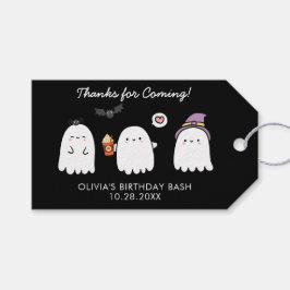 Niedliche Halloween Ghosts Geburtstagsparty Danke Geschenkanhänger