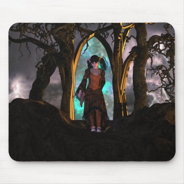 Niedliche Halloween-Girl Mousepad (Vorne)