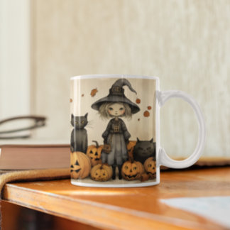 Niedliche Halloween Hexe 15 Tasse