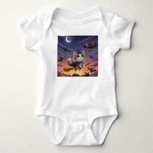Niedliche Halloween-Hexe Baby Strampler