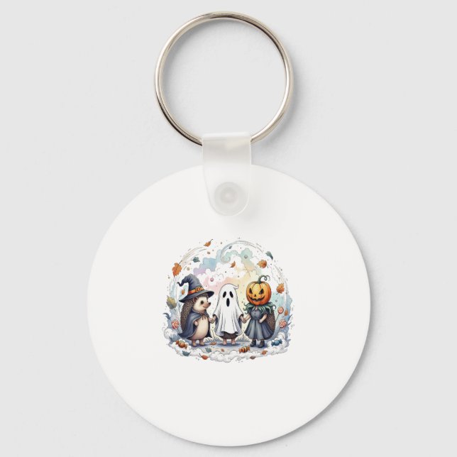 Niedliche Halloween-Igel Kostüm Schlüsselanhänger (Vorderseite)
