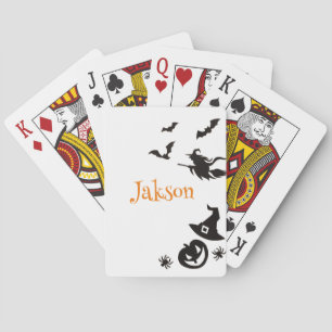 Niedliche Halloween Individuelle Name Poker Cards  Spielkarten
