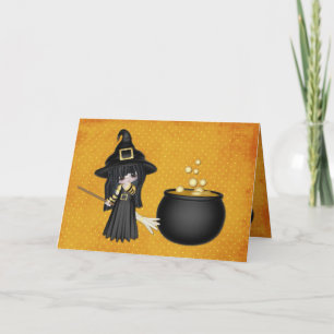 Niedliche Halloween Karte