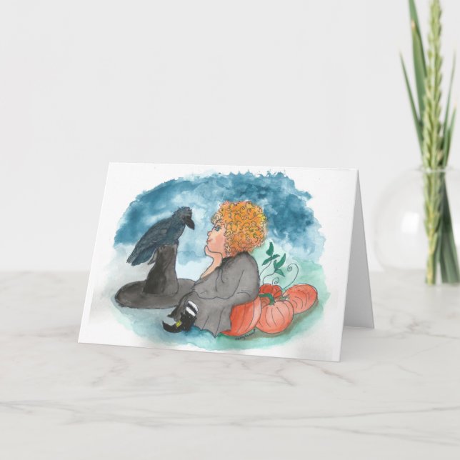 Niedliche Halloween-Karte Karte (Vorderseite)