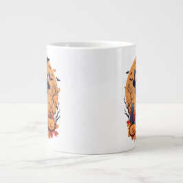 Niedliche Halloween-Katze Jumbo-Tasse