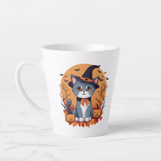 Niedliche Halloween-Katze Milchtasse