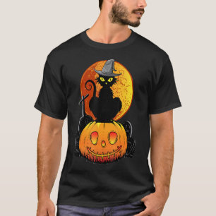 Niedliche Halloween-Katzenjacke, Kürbiskürbis für T-Shirt