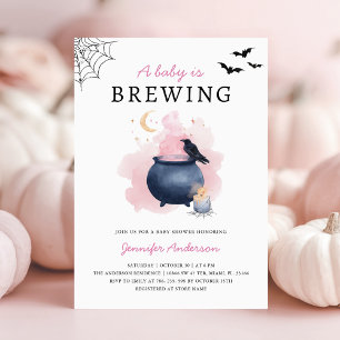 Niedliche Halloween-Kinderdusche Einladung