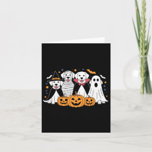 Niedliche Halloween-Kostüme für Heimtiere und Fe Karte