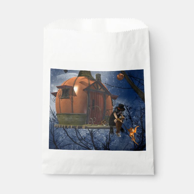 Niedliche Halloween-Kreaturenbegegnung Geschenktütchen (Vorderseite)