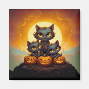 Niedliche Halloween-Kürbis Magnet