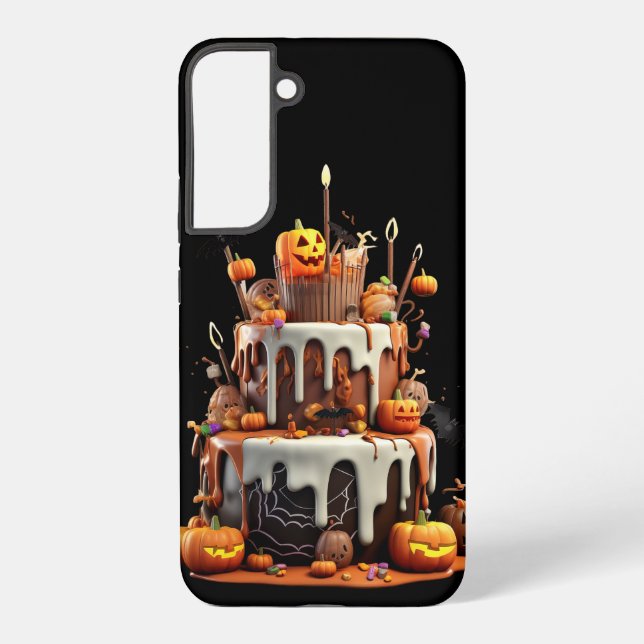 NIEDLICHE HALLOWEEN LAYER CAKE SAMSUNG GALAXY HÜLLE (Rückseite)